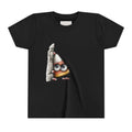 Peeking Candy Corn Halloween Youth Tee | Cute Halloween Candy Corn Illustration