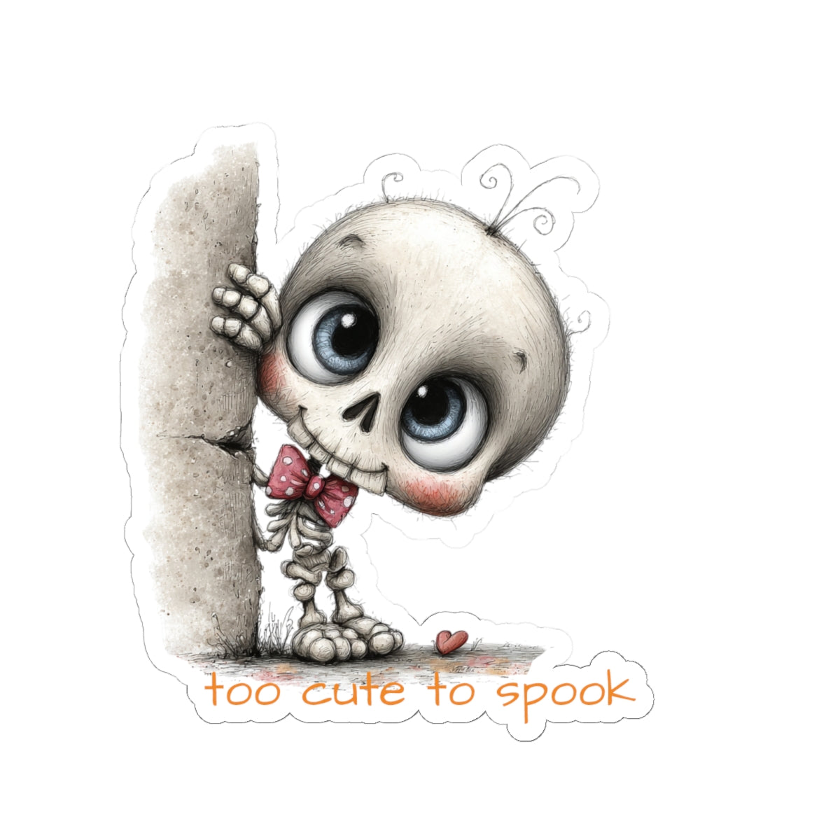Too Cute To Spook Kiss-Cut Stickers