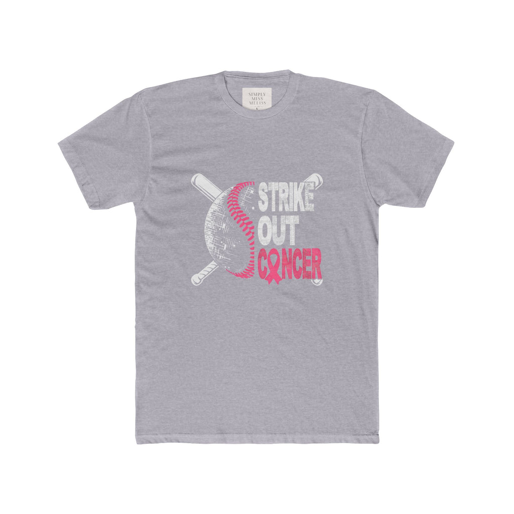 Strike Out Cancer Baseball Tee — Pink Cancer Awareness T-Shirt