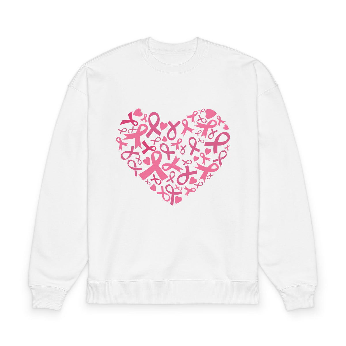 Breast Cancer Awareness Heart Sweatshirt
