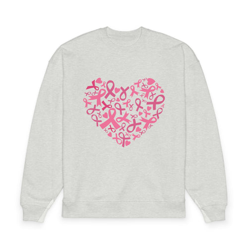 Breast Cancer Awareness Heart Sweatshirt