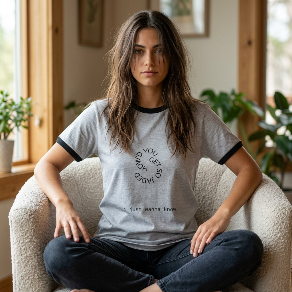 How'd You Get So Jaded Ringer T-Shirt