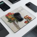 Mouse Pad — "Notice What Is Still Beautiful" Floral Desk Mat