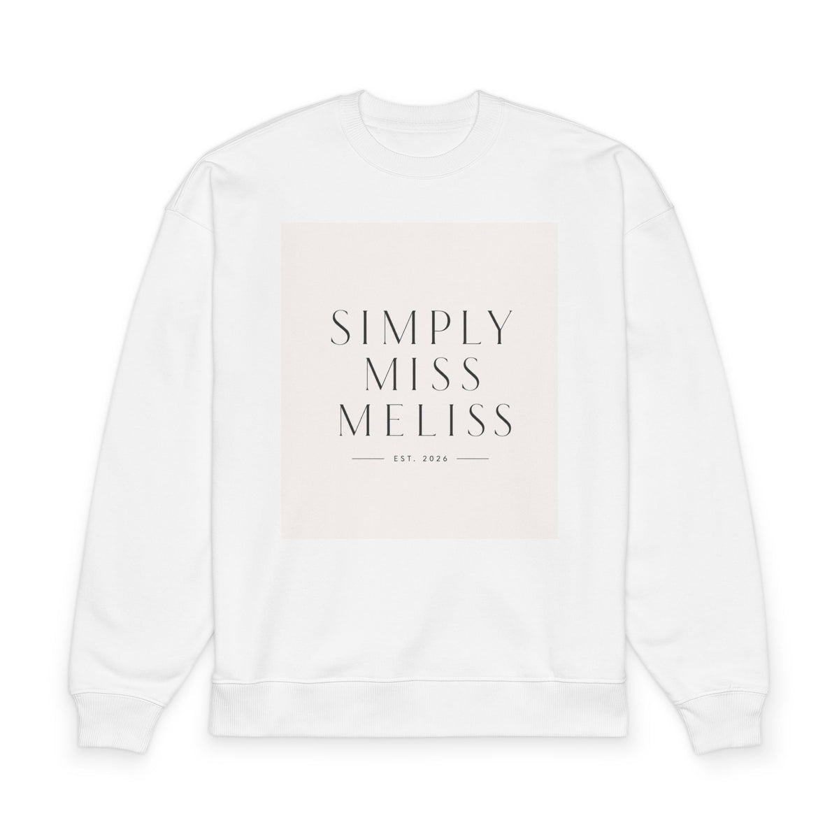 SIMPLY MISS MELISS Oversized Sweatshirt