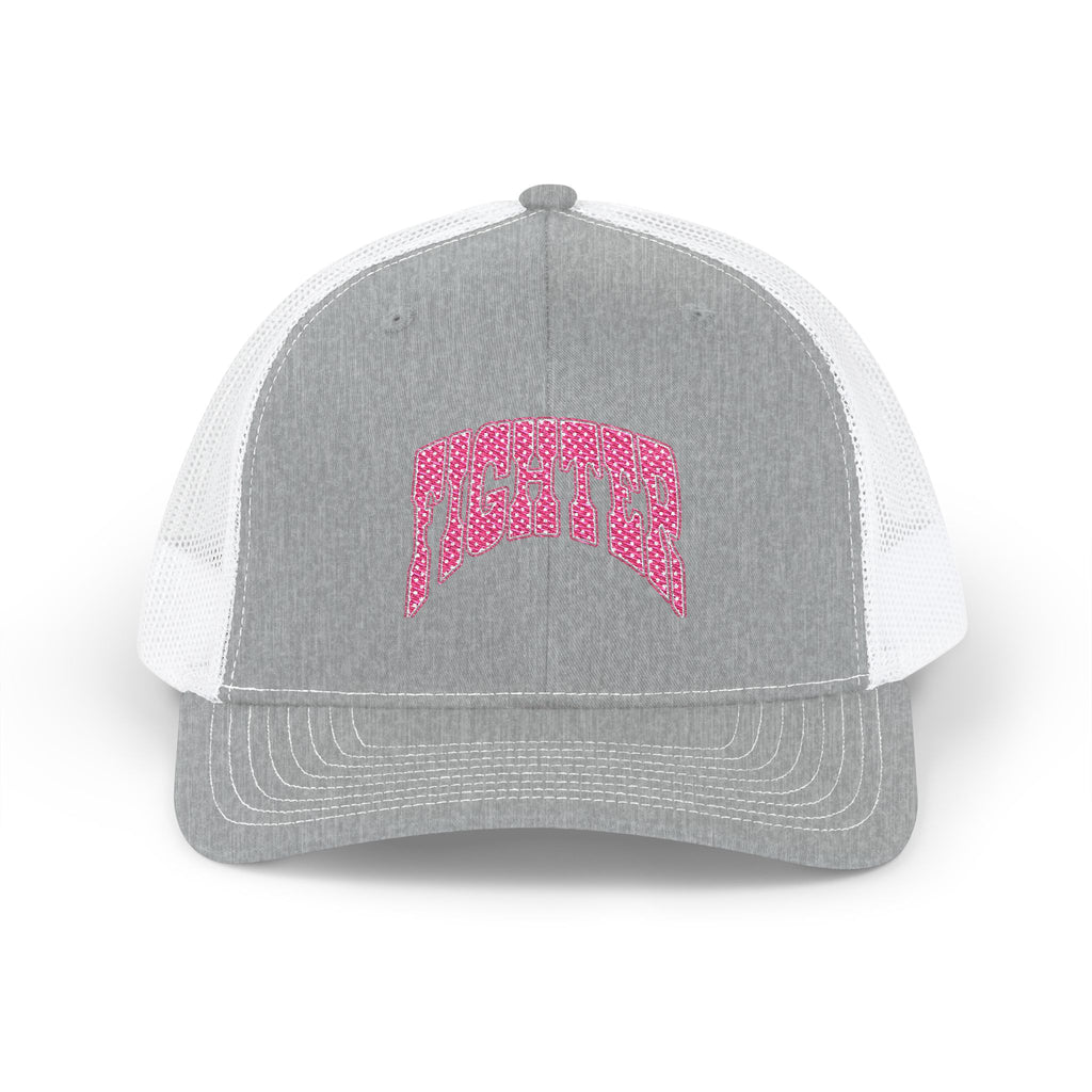 Pink Cheetah Snapback Trucker Cap — Breast Cancer Awareness Women's Mesh Hat