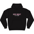 Women's Cancer Awareness Hoodie - "Her Fight Is Our Fight" Breast Cancer Support Hoodie
